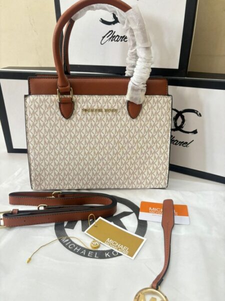 Michael Kors Medium Satchel Bag Beige