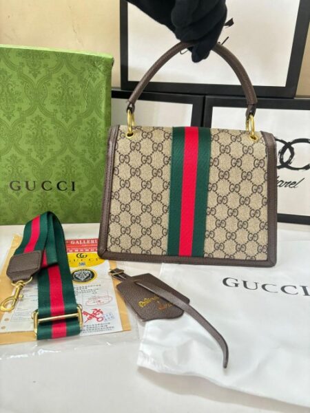 GUCCI Queen Margaret GG Supreme Top Handle Bag