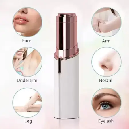 Facial Hair Removal for Women | Painless Waterproof Shaver with LED Light | Cordless USB Rechargeable ( default, Standard )