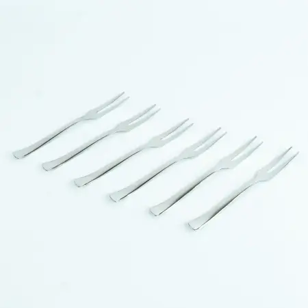 Apex Premium Stainless Steel Fruit Fork Set (6 Pc) ( default, OS )
