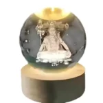 Macrail Shiv Shakti 3D Lord Shiva Crystal Ball Night Lamp ( default, Standard )
