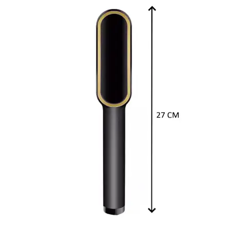 Hair Straightener Brush with Keratin Ceramic Coating Fast Heating, Adjustable Temperature, Anti-Frizz Design ( default, Standard ).