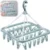 Plastic Square Cloth Drying Stand Hanger – 28 Clips ( default, OS )
