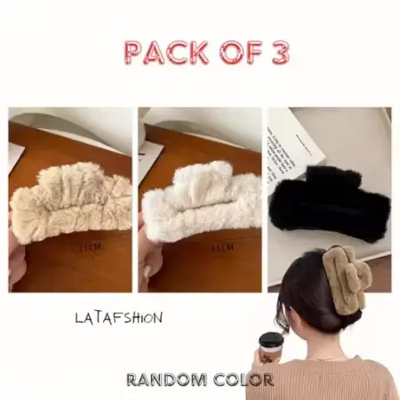 Teens' Dream Fur Hair Scrunchies 3-Pack ( default, OS )
