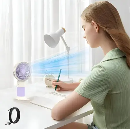 USB Rechargeable Handheld Stand Fan ( default, Standard )