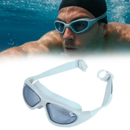 Knx Premium Wide Vision Swimming Goggles with Anti-Fog & UV Protection ( default, OS )