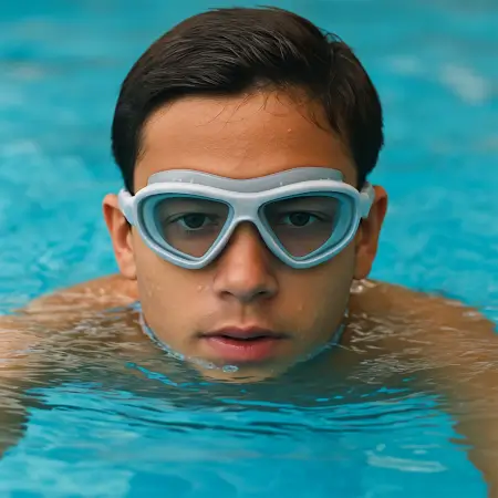 Knx Premium Wide Vision Swimming Goggles with Anti-Fog & UV Protection ( default, OS )