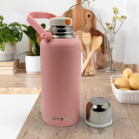 Stainless Steel tumblers 316 Stainless Steel, Vacuum Insulated Cup / Bottle, Portable Travel Kettle / Water Bottle with Handle, Outdoor Large Capacity Sports Kettle Cups / Bottle (1300 ML).