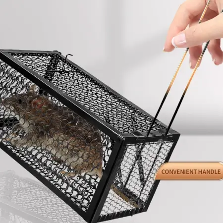 Foldable Mouse Trap Squirrel Trap Small Live Animal Trap Mouse Voles Hamsters Live Cage Rat Mouse Cage Trap for Mice Easy to Catch and Release ( default, SMALL ).