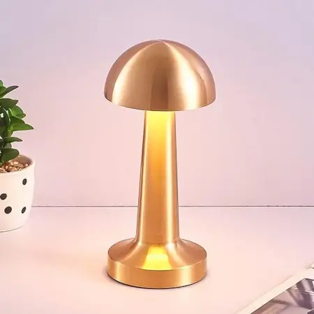 LED Touch Control Table Lamp – USB Rechargeable, 3 Color Modes & Dimmable Brightness, Modern Portable Metal Desk Lamp for Home & Bedroom Decor ( default, Standard )