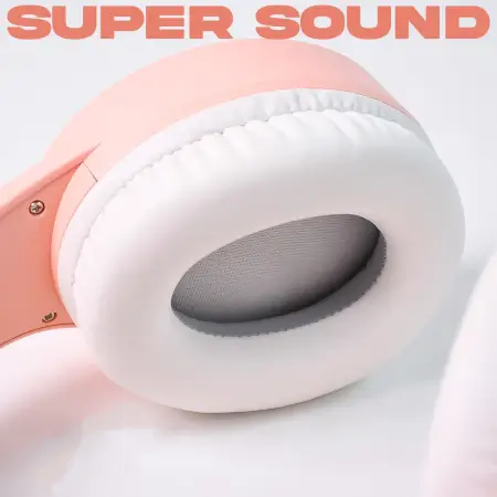 wireless over-ear bluetooth headphones with soft cushioned earmuffs foldable stereo headset with built-in mic, - Foldable Design, Cable Management Clips, Compact Mini Size ( default, OS ).