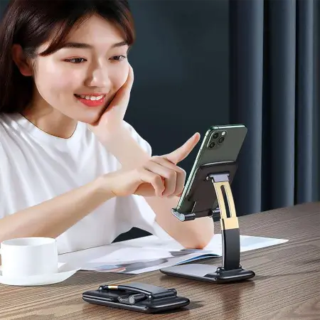 Phone Holder for Table, Foldable Universal Mobile Stand for Desk ( default, Standard ).