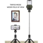 3-in-1 Wireless Bluetooth Selfie Stick XT-02 | Remote Shutter, 360° Rotate, Extendable, Foldable Mini Tripod & Monopod for Smartphones, Black. ( default, Standard )