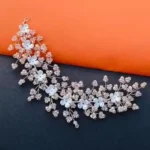 Shimmering Tyara Floral Hair Accessory – Pink ( white, OS )