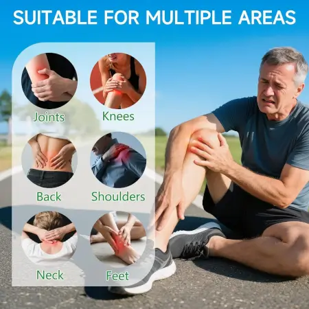 Knee Pain Relief Patches - Natural Herbal Knee Patch for Pain & Inflammation - Breathable, Long-Lasting, Comfortable, Non-Allergic - 10 Patches ( green, Standard )