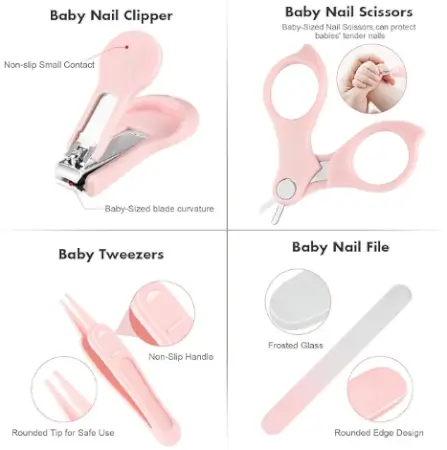 Baby Nail Clipper Set – Newborn Safety Grooming Kit ( default, Standard )