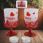 Stylish Tealight Holder Set – Decorative Candle Diya Stand for Home, Diwali & Festival Décor (2 Pc / Mix Design). ( default, Standard )