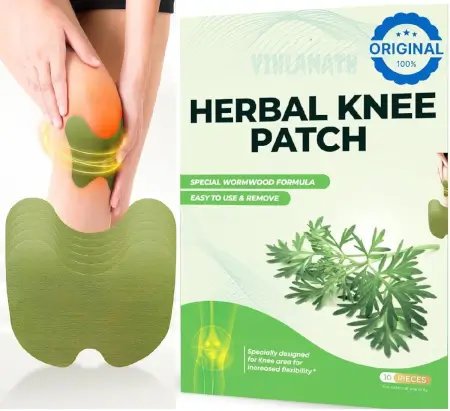 Knee Pain Relief Patches - Natural Herbal Knee Patch for Pain & Inflammation - Breathable, Long-Lasting, Comfortable, Non-Allergic - 10 Patches ( green, Standard )