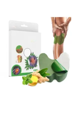 Knee Pain Relief Patches - Natural Herbal Knee Patch for Pain & Inflammation - Breathable, Long-Lasting, Comfortable, Non-Allergic - 10 Patches ( green, Standard )