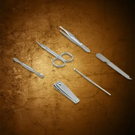 6-in-1 Professional Nail Care Kit: Clippers, Scissors & More (Travel or Home) ( default, Standard ).
