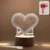 Creative 3D Acrylic LED Note Board Lamp with Pen – Decorative Night Light & Erasable Message Pad. ( default, Standard )