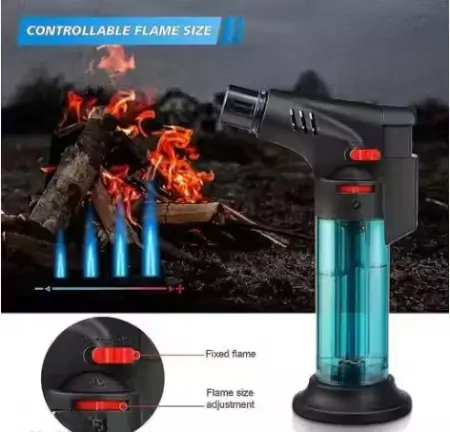 MULTICOLOUR Adjustable Jet Flame Gas Lighter ( default, Standard )