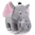 Mother Elephant with Two Babies Soft Plush Toy Set – Grey Stuffed Animal ( default, OS )