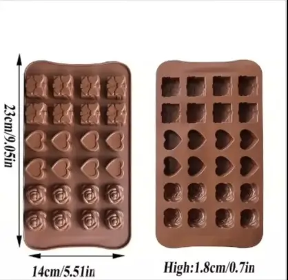 Silicone Multipurpose Moulds | Flexible & Durable Baking, Resin, Chocolate & Craft Moulds | Free Size (Pack of Multipack) ( default, Standard )
