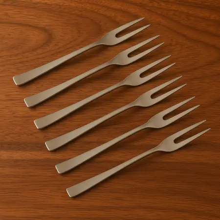 Apex Premium Stainless Steel Fruit Fork Set (6 Pc) ( default, OS )