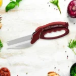 2-in-1 Kitchen Knife Scissor with Chopping Board Multi-Purpose Cutter ( default, Standard ).