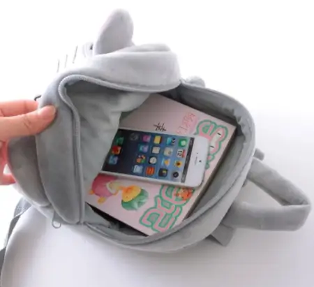 Kids Velvet School Bag – Plush Backpack ( default, OS )