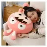 Stuffed Doll with Bunny Cap – Pink Plush Toy for Kids and Girls ( default, OS )