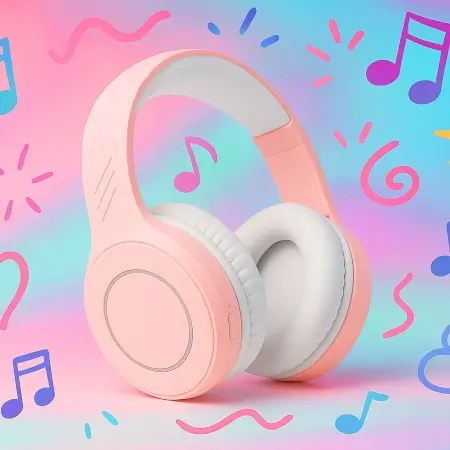 wireless over-ear bluetooth headphones with soft cushioned earmuffs foldable stereo headset with built-in mic, - Foldable Design, Cable Management Clips, Compact Mini Size ( default, OS ).