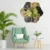 Decorative Round Iron Metal Wall Clock for Living Room, Bedroom, Office with Urdu Dail. ( black, M )