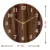 Decor 001-Wenge 25x25cm Wooden Wall Clock | Designer Analog Wall Clock for Home & Office Decor ( default, Standard ).