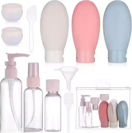 Travel Bottles Set, Leak Proof Silicone Containers for Toiletries, 10 Pack ( default, OS )