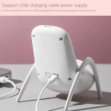 Portable Mobile Phone Holder Fan Personal Fan Multi- Function Fan Handheld Charging Fan (Battery Not Include) ( default, Standard ).
