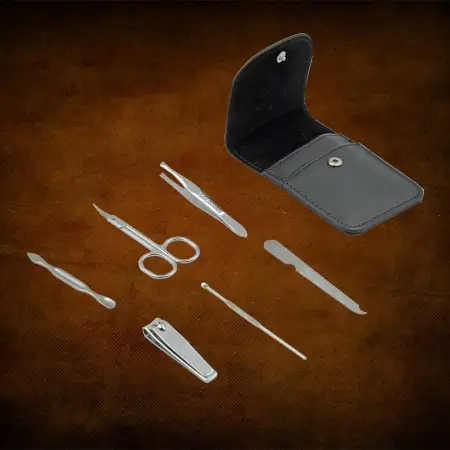 6-in-1 Professional Nail Care Kit: Clippers, Scissors & More (Travel or Home) ( default, Standard ).